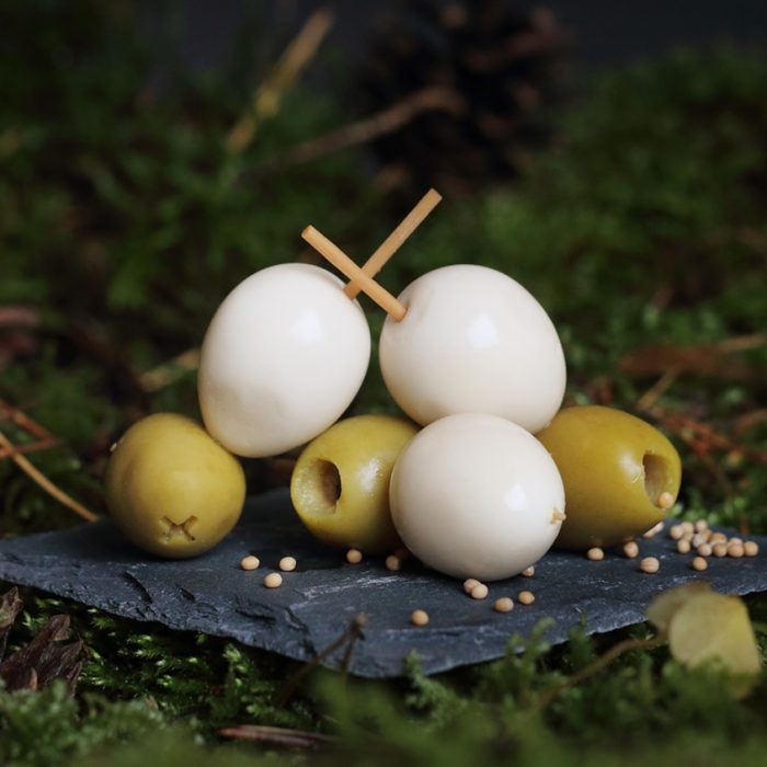 Pickled quail eggs with olives - Image 2
